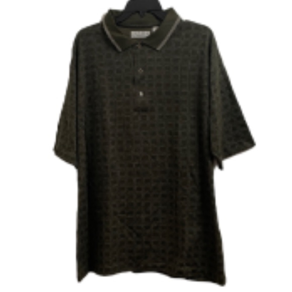 NWT Savane Elements Army Green & Dark Gray with Design Size XL